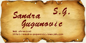 Sandra Gugunović vizit kartica